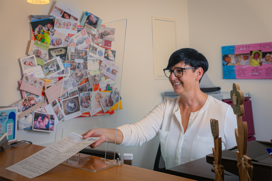 Heidemarie Wolmersdorfer, Assistentin in der Ordination Dr. Anna Maria Kocher, Scheibbs im Mostviertel - Niederösterreich